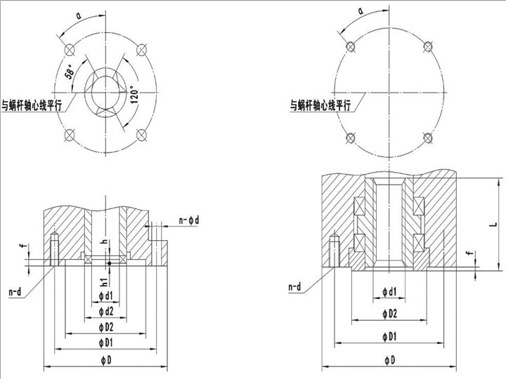 多回轉(zhuǎn)閥門電動裝置-連接尺寸